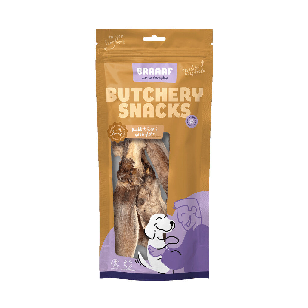Oreille de Lapin avec Poil pour Chien - Braaaf