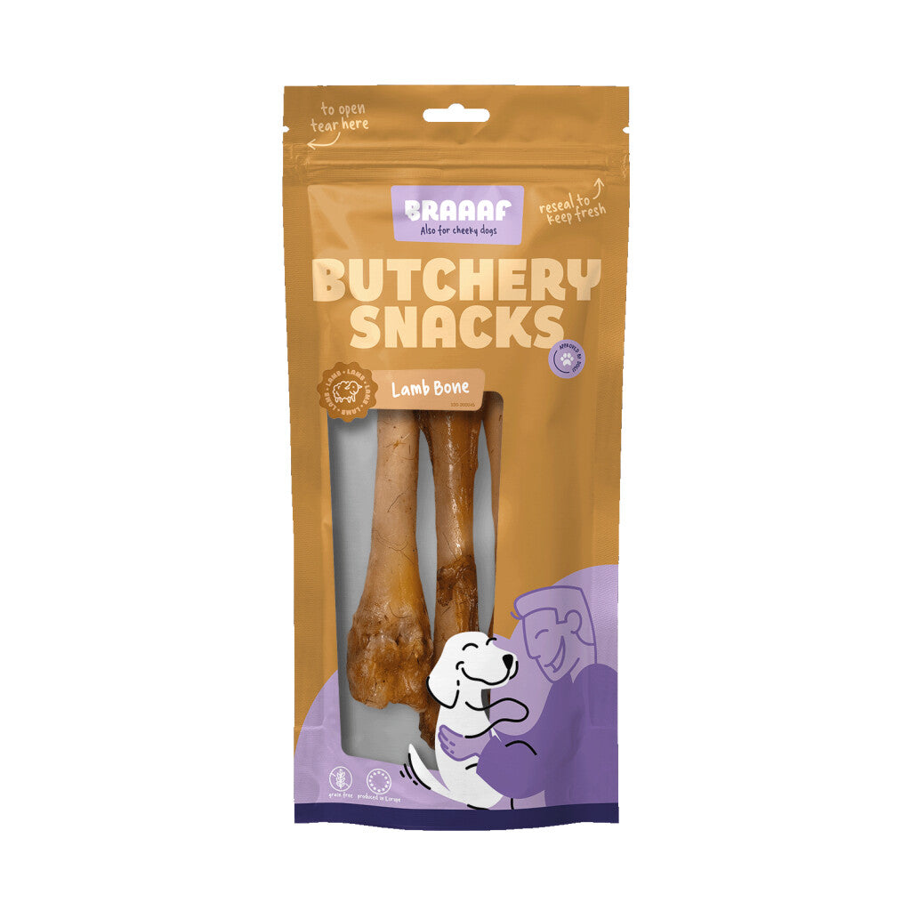 Os d'Agneau pour Chien 3pcs - Braaaf