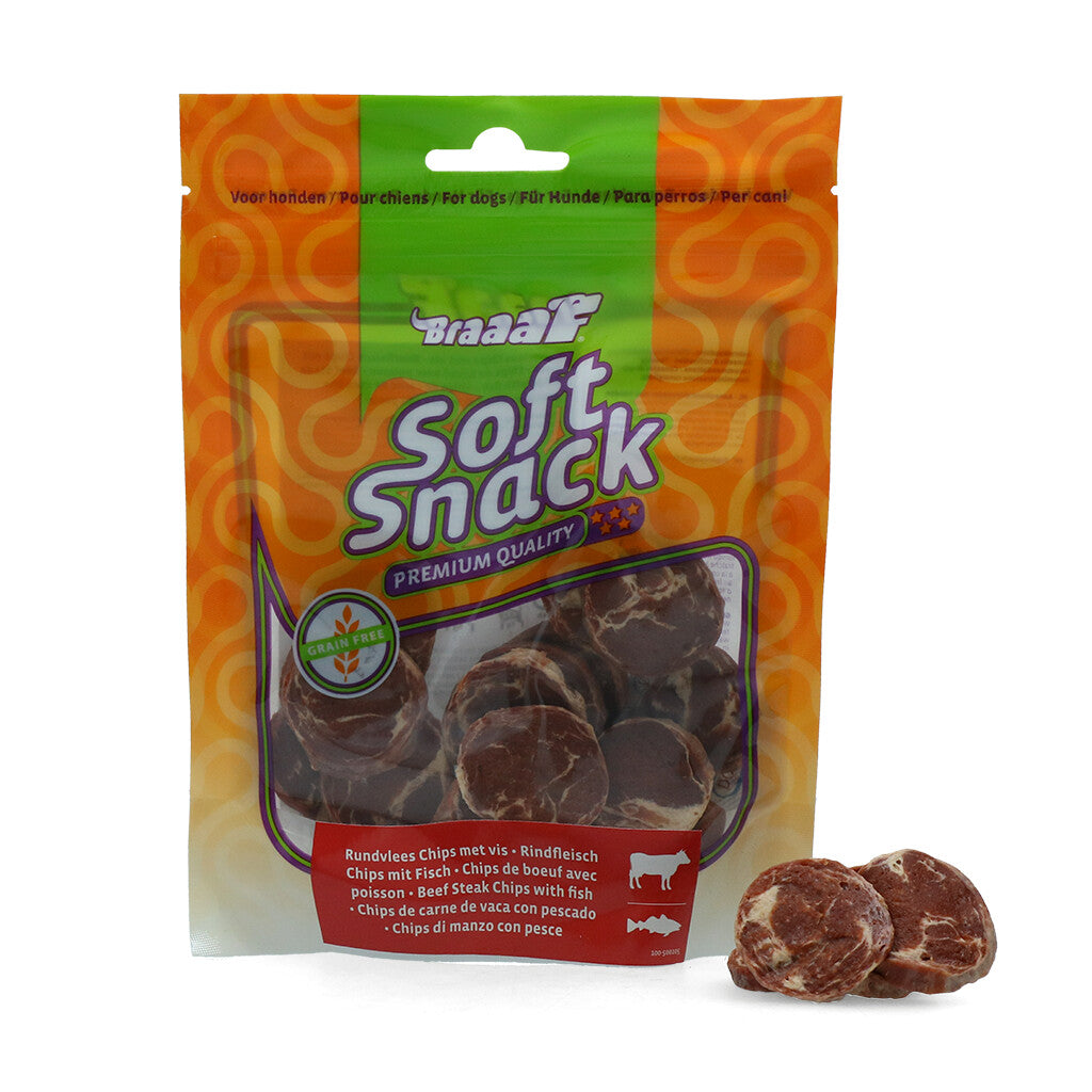 Friandise pour Chien Boeuf et Poisson - Braaaf