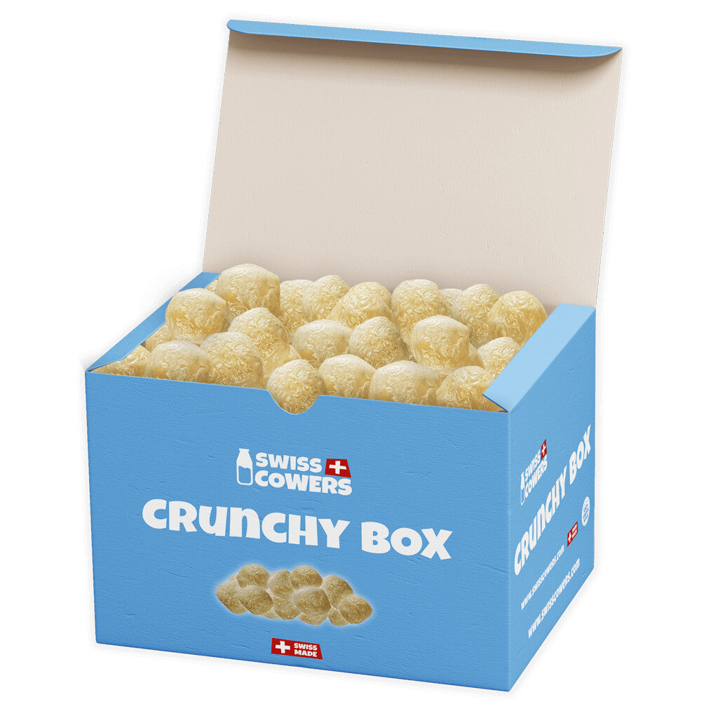 Snacks au Fromage Croquant Chien Crunchy Box (118 friandises) - SwissCowers