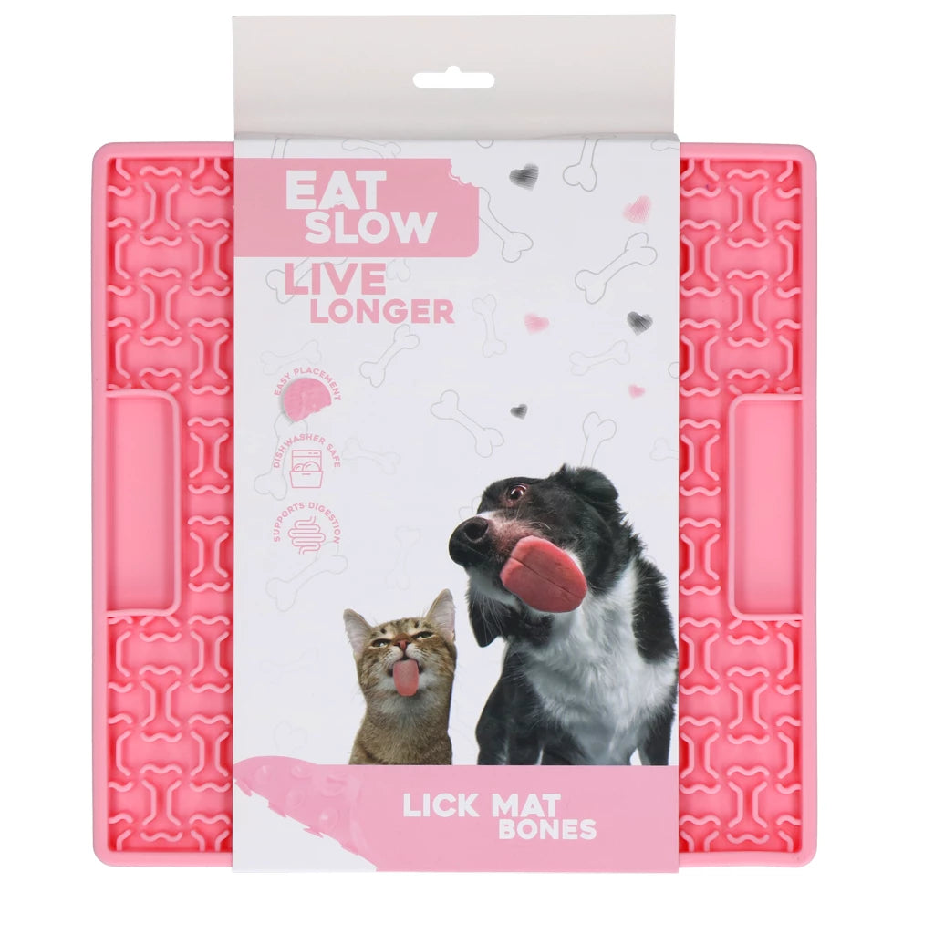 tapis-de-lechage-pour-chien-carre-eat-slow-live-longer-rose