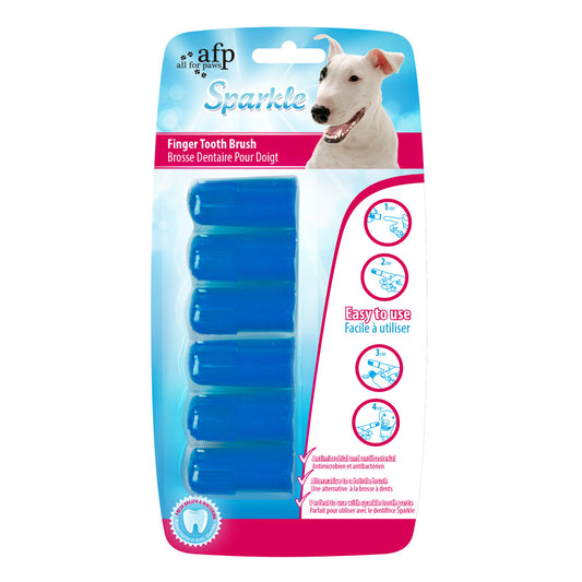Brosse à dent Chien Doigt - AFP Sparkle