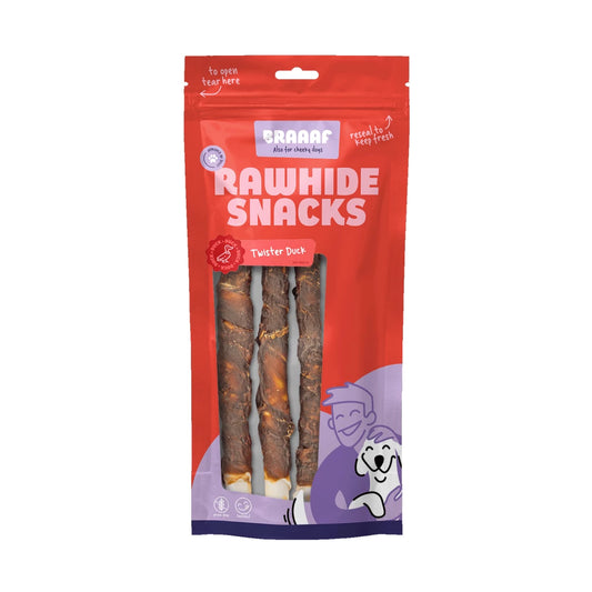 Snack a Macher Chien Canard Twister - Braaaf