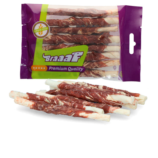 Snack a Macher Chien Rouler Bâtons de Agneau & Poisson - Braaaf