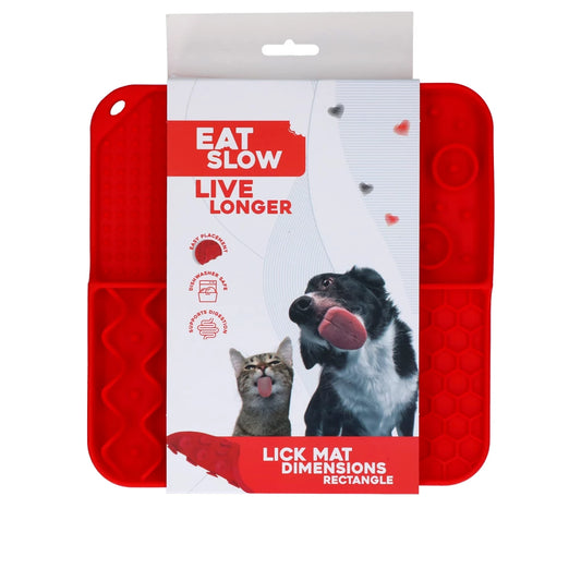 Tapis de Lechage Chien Rectangle - Eat Slow Live Longer