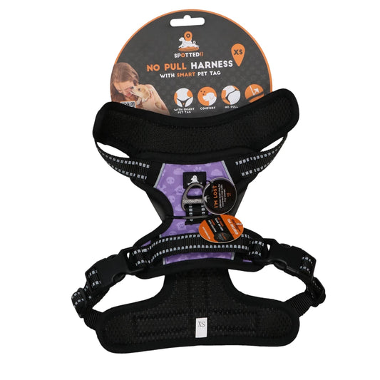 Harnais Anti Traction Chien Violet - Spotted! Pro